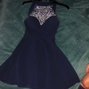 B darlin navy blue dress